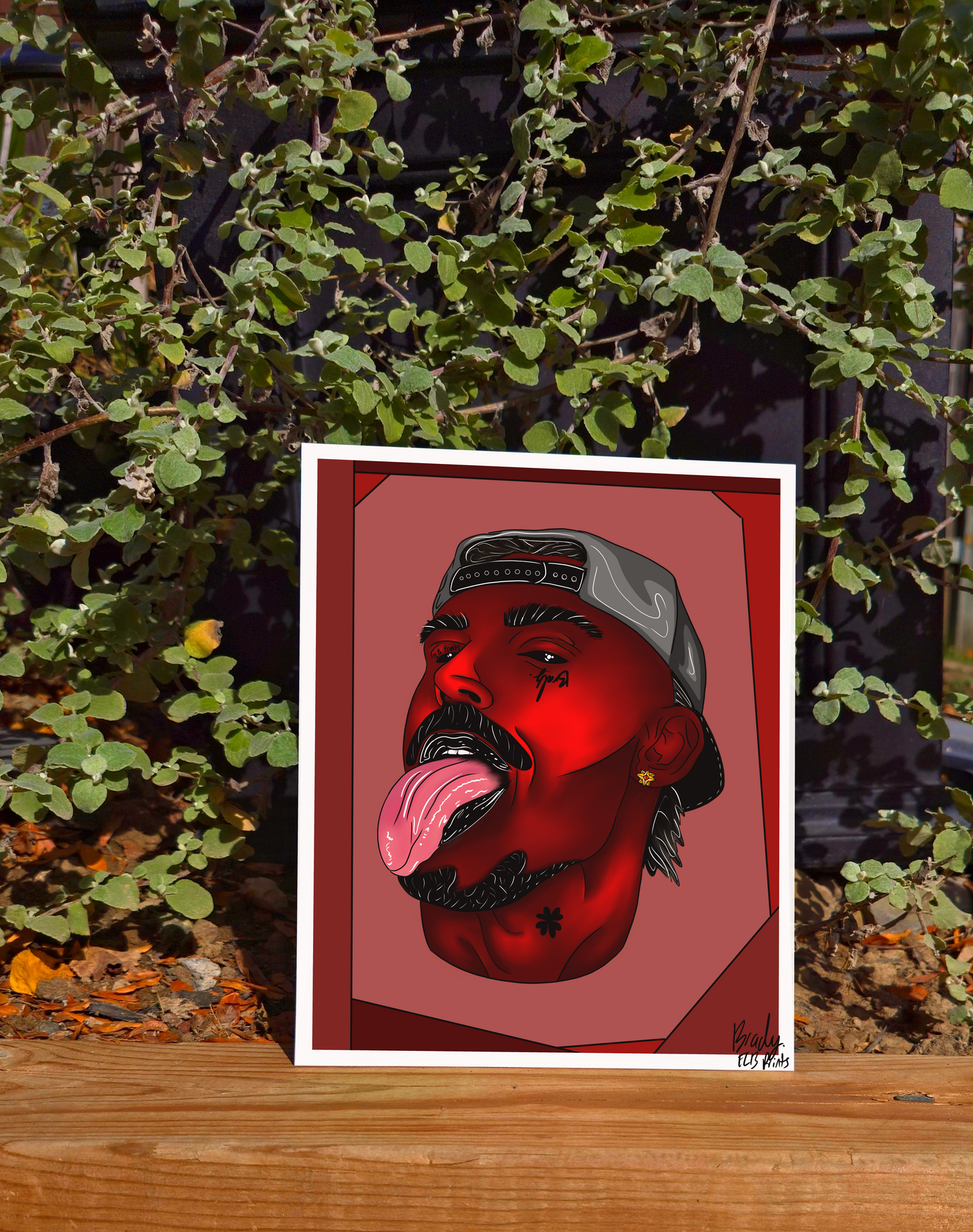 Devilish tongue print
