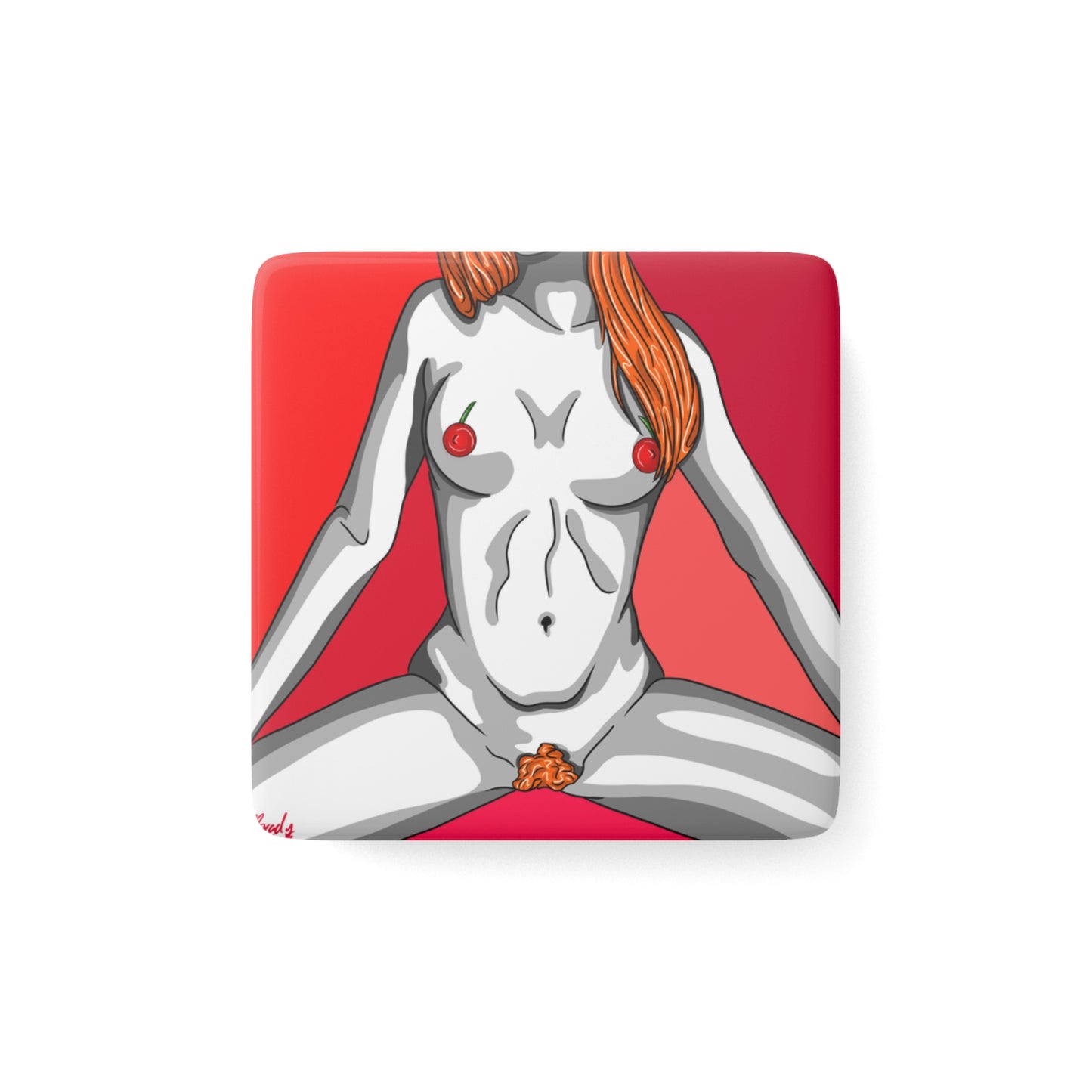 Ginger spice - Artistic Porcelain Magnet