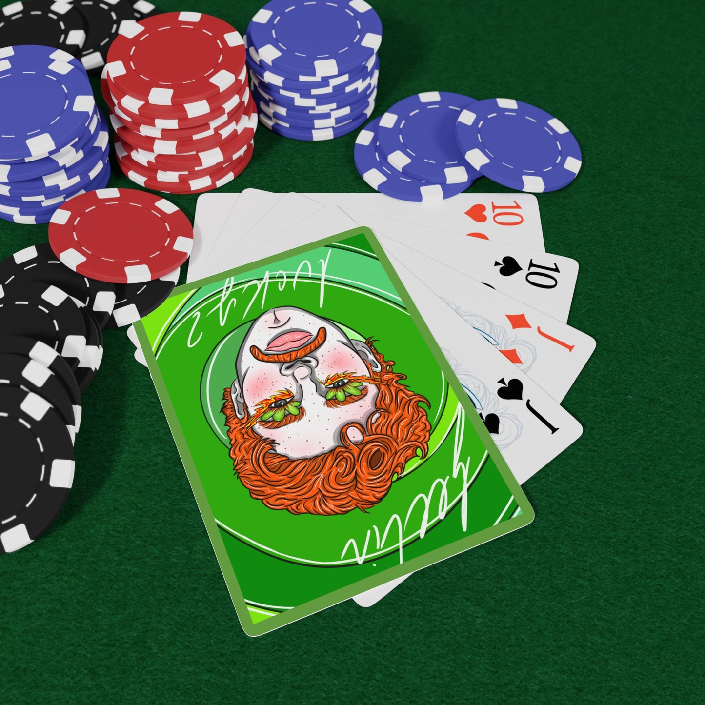 Poker Playing Cards — Lucky Ginger Ace Deck