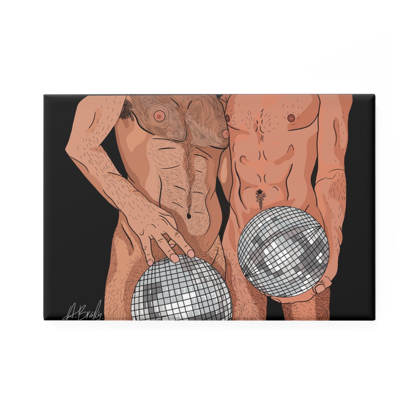 Disco Ball Magnet, Fun Retro Decor, LGBTQ Pride Gift, Kitchen Accessory, Home Decor