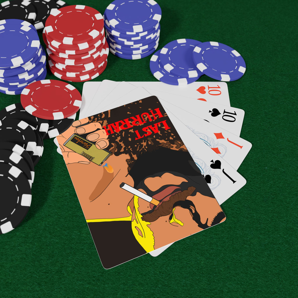 Playing Cards — "Last Hurrah" Poker Deck with Vintage Smoking Art