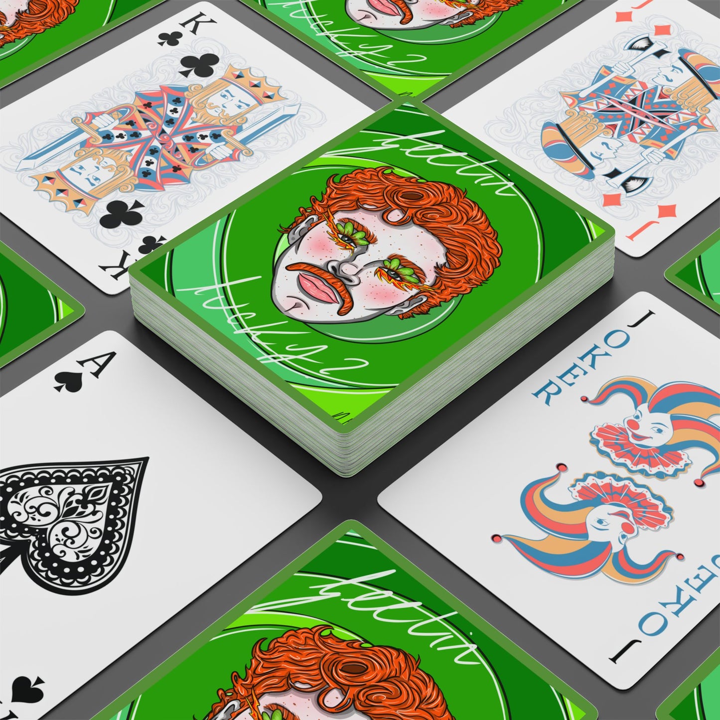 Poker Playing Cards — Lucky Ginger Ace Deck