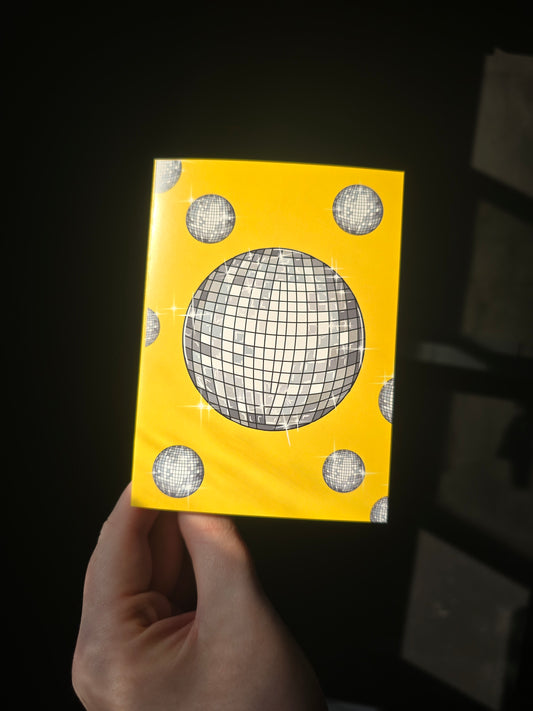 Flying disco balls