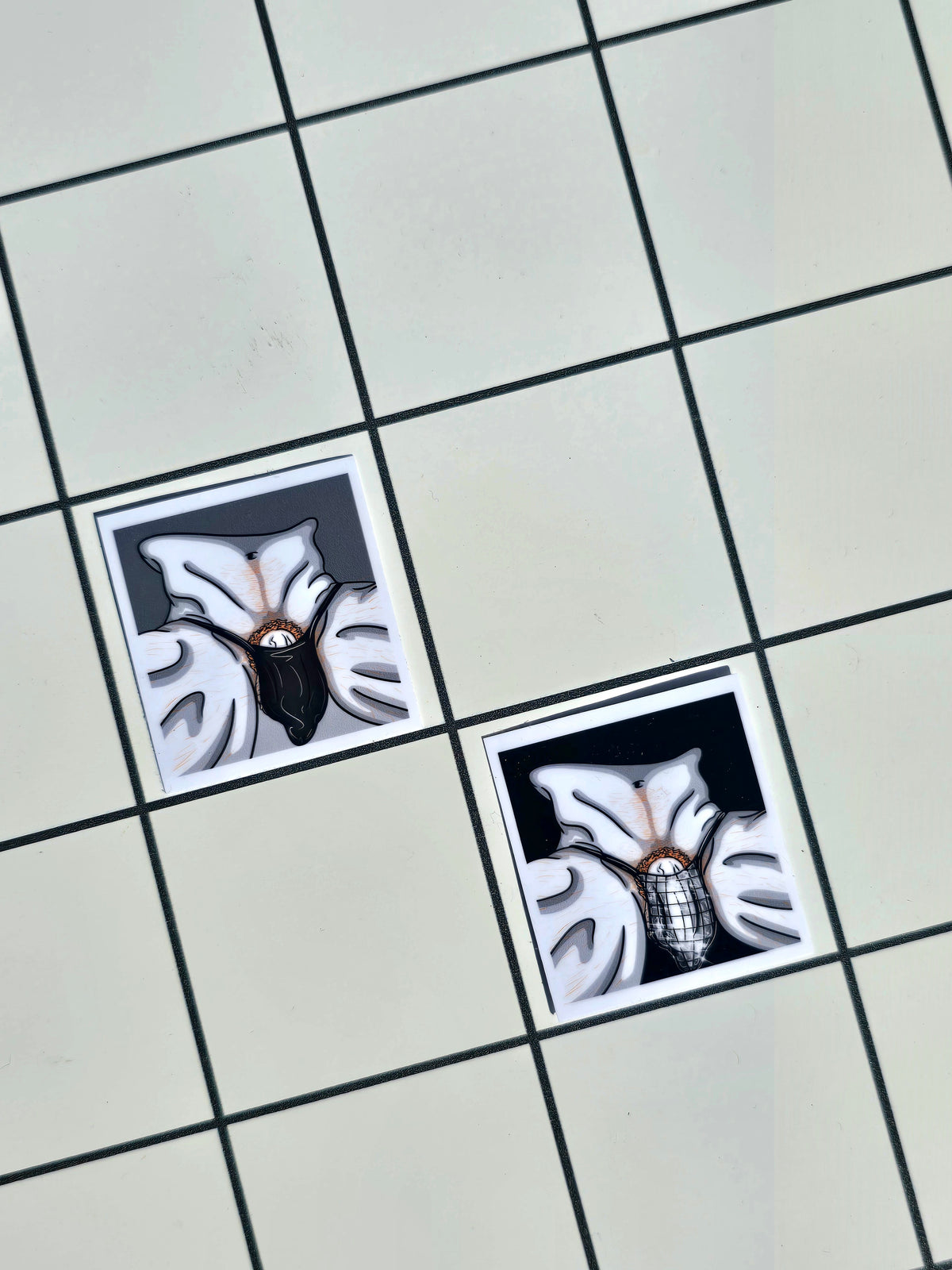 Thong sticker duo