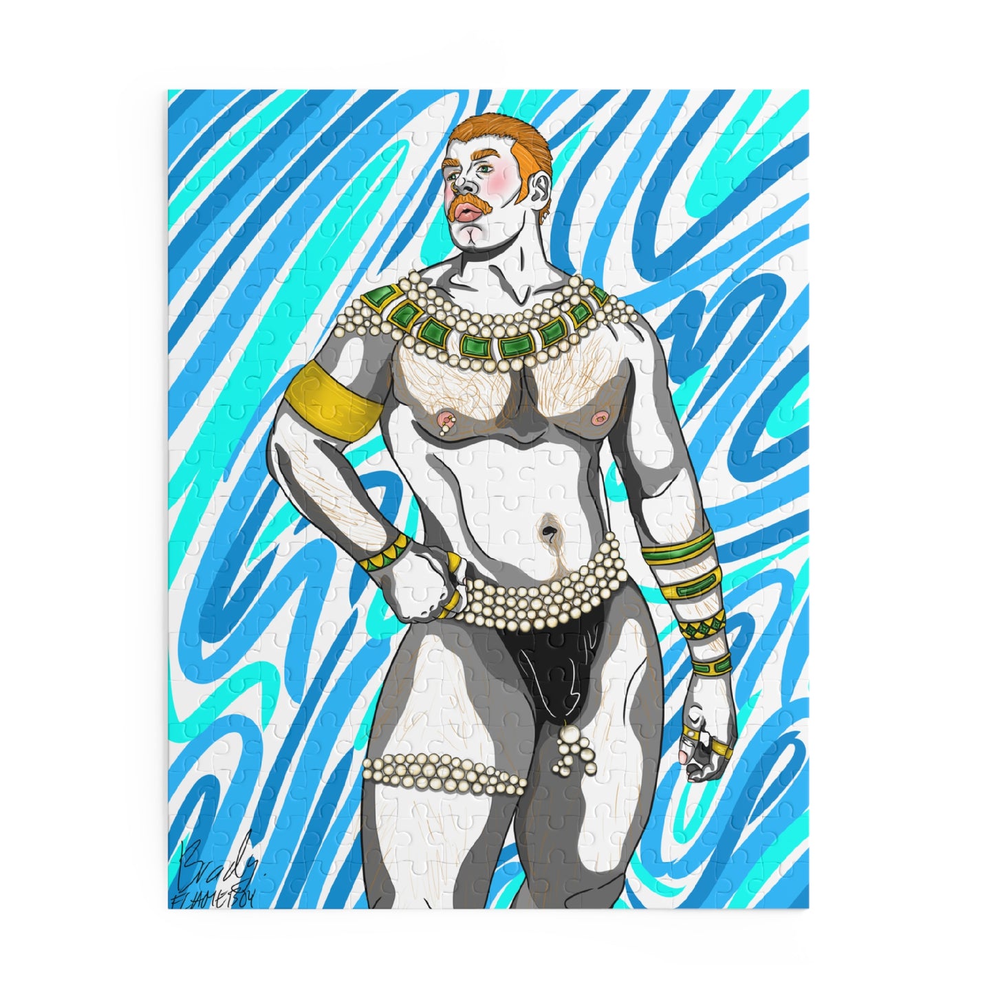 Puzzle Art Print 'Pearly Prince Albert'