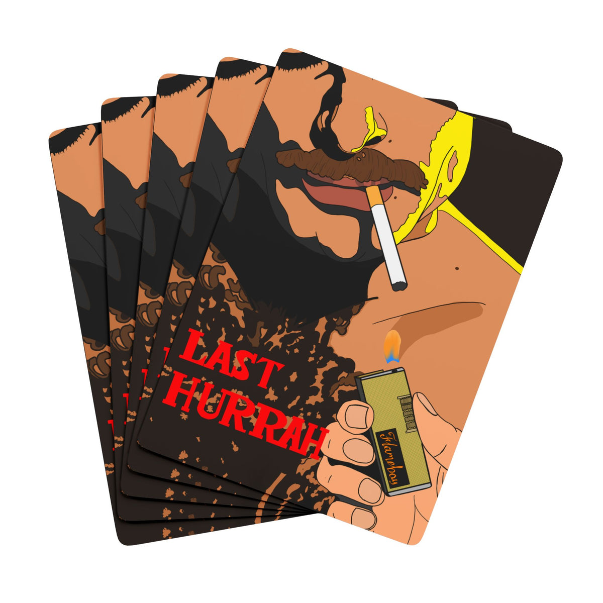 Playing Cards — "Last Hurrah" Poker Deck with Vintage Smoking Art