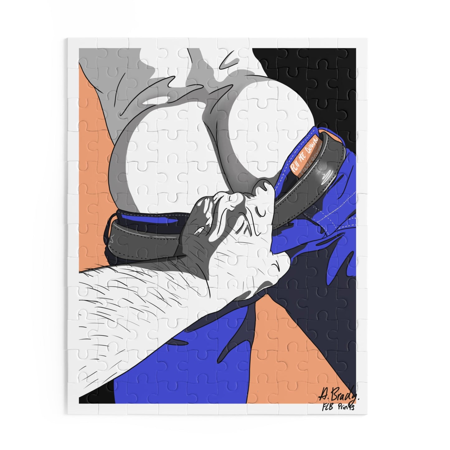 Puzzle Art Print - Pull Em Down