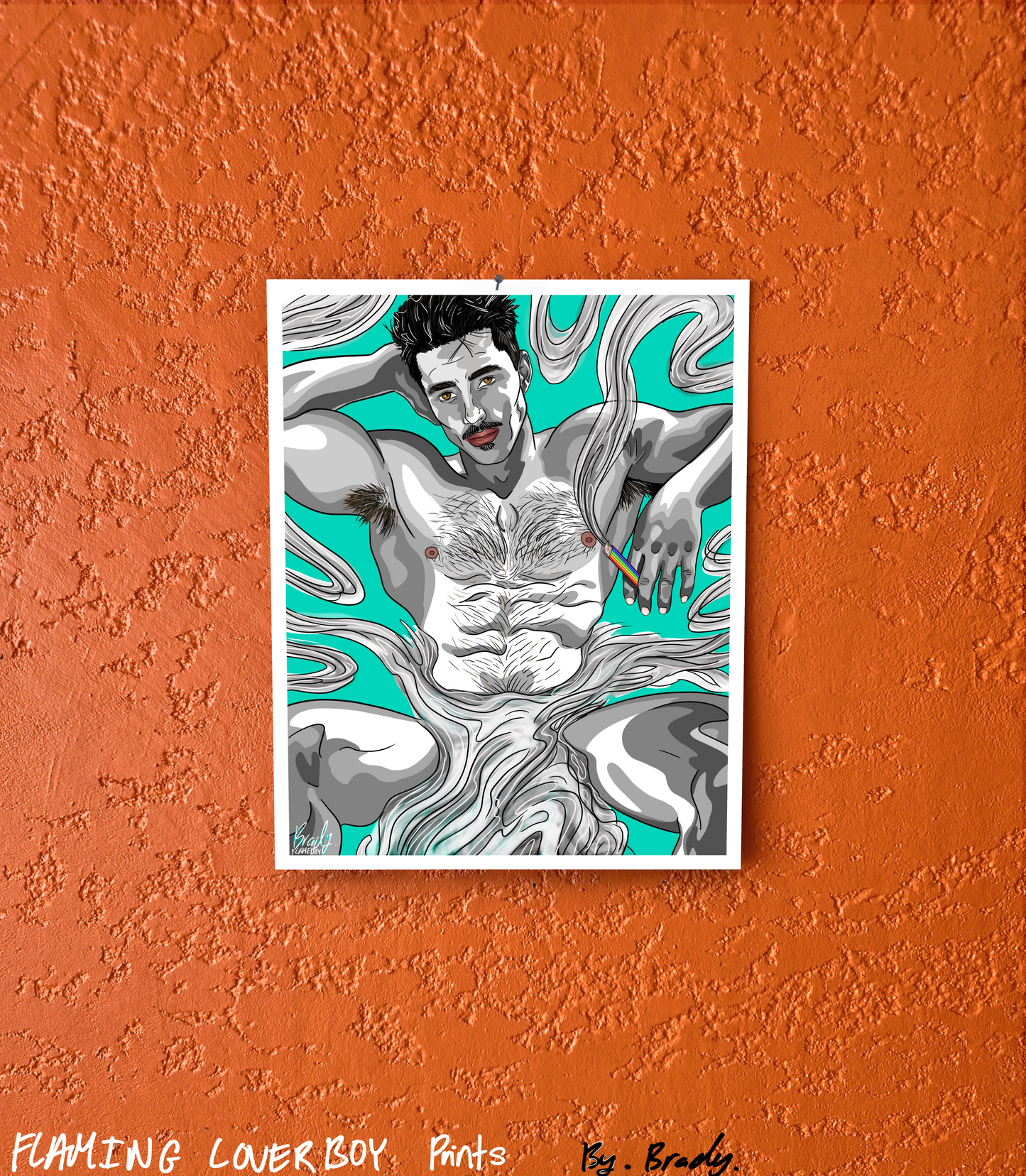 Intoxicating Art Print, Erotic nude male art