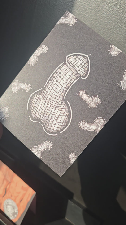 Disco dicks Greeting card