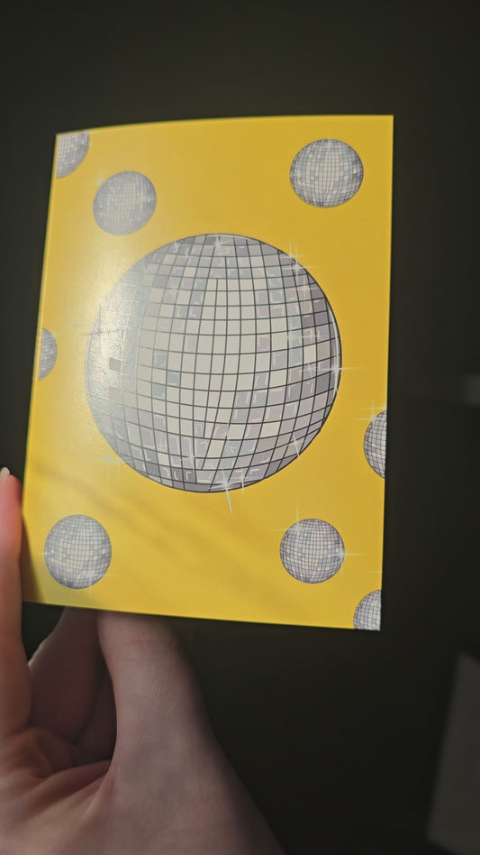 Flying disco balls